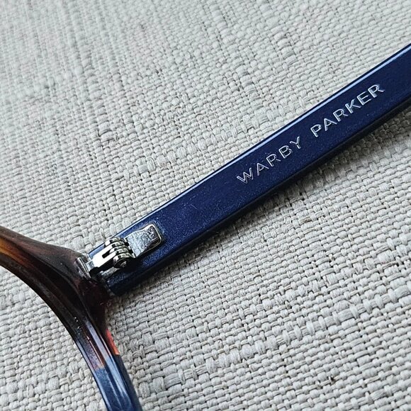 Warby Parker Women Glasses Frame Brown/Blue Tone PERCEY Limited Edition Eyeglass - Picture 12 of 13